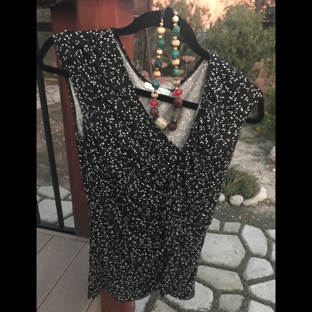 Anthropologie Weston Wear Polka Dot top